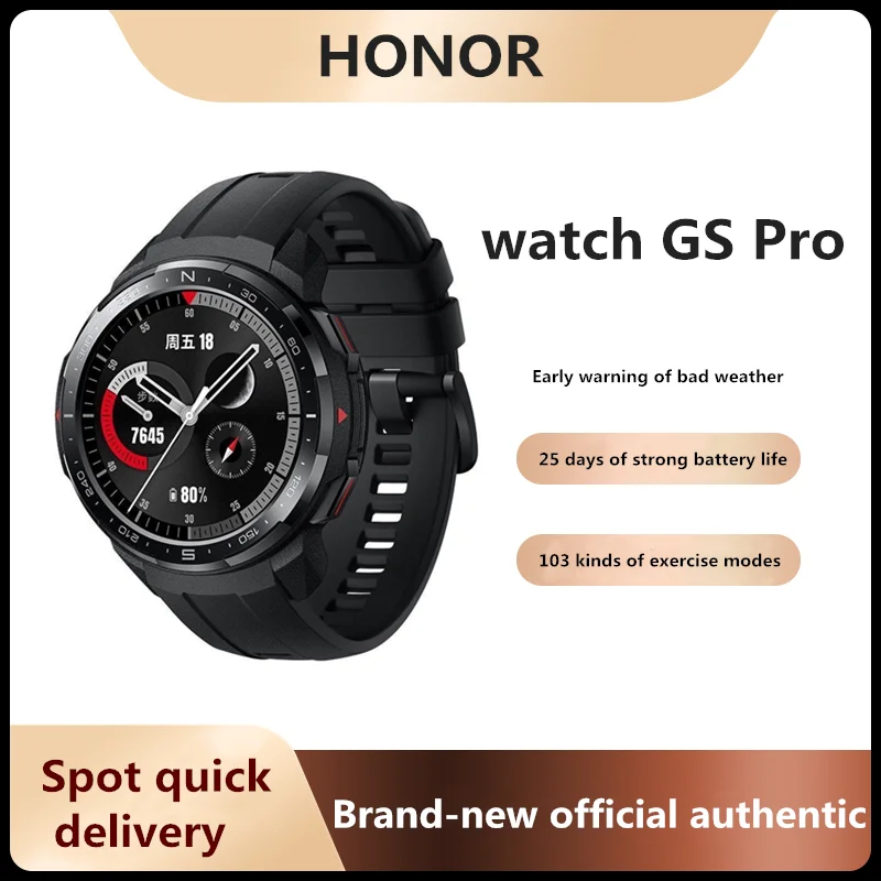 Honor watch GS Pro Smart Bluetooth Phone Waterproof Blood Oxygen Heart Rate Running Exercise Monitoring Watch