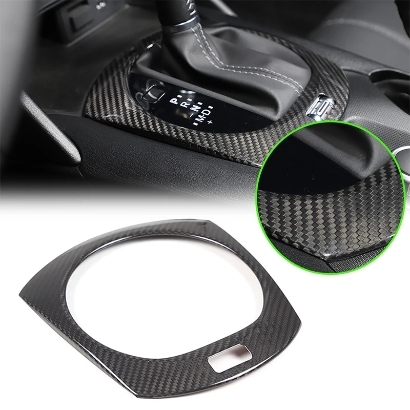 

For Mazda MX-5 ND1 ND2 2016+ Modified Real Carbon Fiber Interior Shifter Frame Sticker Carbon Fiber Gear Frame