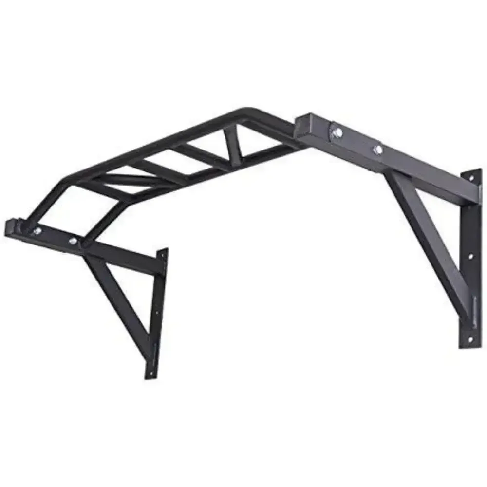 Versatile Wall-Mounted Pull-Up Bar for Home and Commercial Gyms - Multi-Grip Options