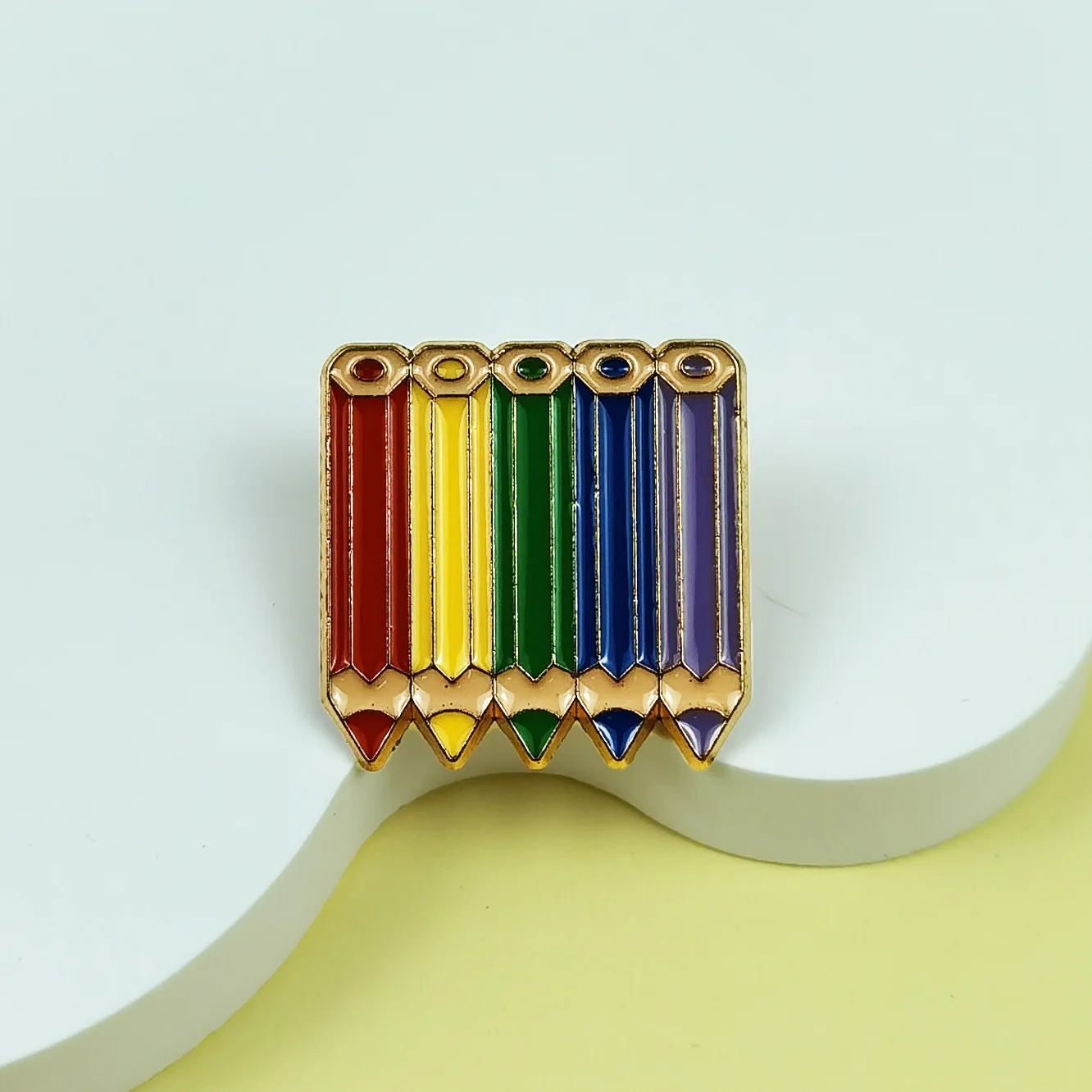 الكرتون قلم رصاص ملون بروش قطرة الزيت سبيكة جديدة متعددة الاستخدامات لطيف الإبداعية على ظهره شارة الملابس والاكسسوارات هدية #5