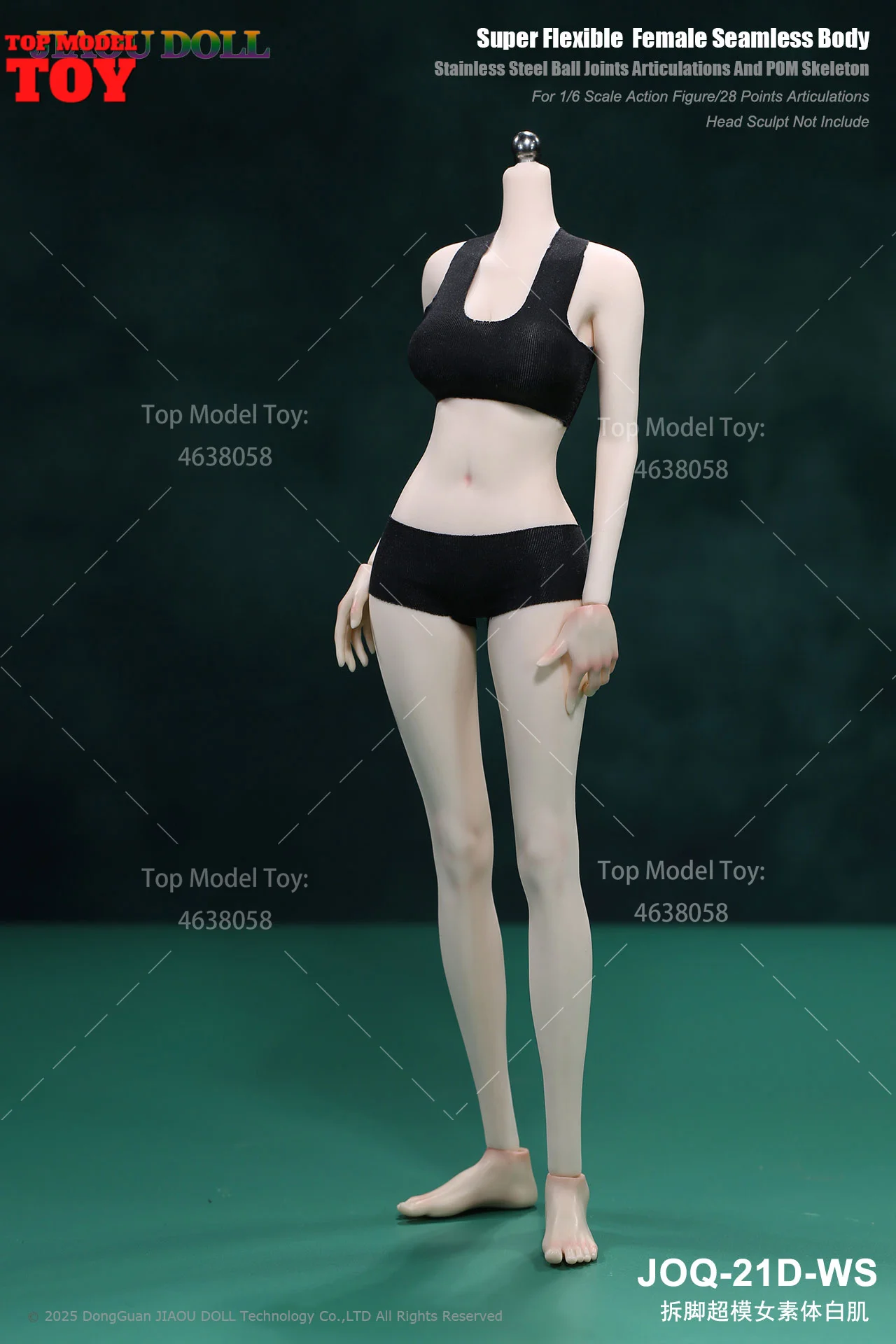 JIAOU DOLL JOQ-21D 1/6 Seamless Female Body Detachable Foot