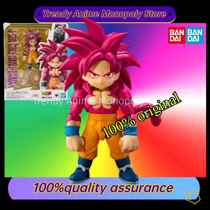 [EN STOCK] Figuras de acción originales de Bandai Sh Figuarts Shf Dragon Ball Daima SSJ4 Son Goku, modelo de anime, colección de juguetes