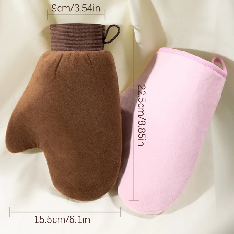 Guante reutilizable para dedo, guante de autobronceador corporal, aplicador, crema, loción, Mousse, limpieza corporal, autobronceador