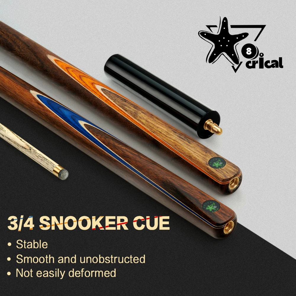 

CRICAL Cue 3/4 Split Billiard Snooker Cue Professional 10-10.2mm Tip Professional Ashwood Shaft With Case Handmade Stick Cue