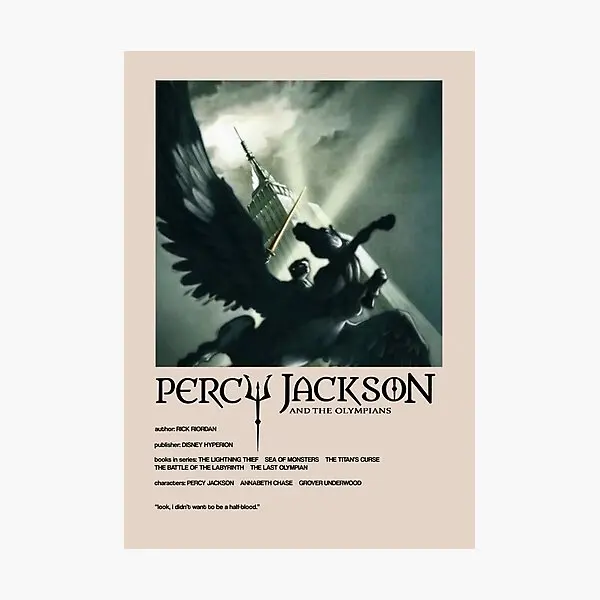 Percy Jackson Alternate Cover  Poster Sitcker for Wall Bumper Window Decor  Print Kid Funny Living Room Laptop Decorations Car