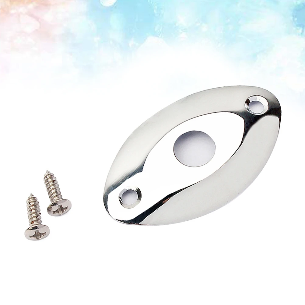 مقبس متفرع من الكروم على شكل خاص، كابل لوحة إدخال الجيتار، قابس فضي بيضاوي