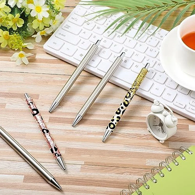 30 PCS Stainless Steel Pen Blanks For DIY Glitter Pens Epoxy Resin Pens For Handmade Painting Gifts Business Durable Easy To Use