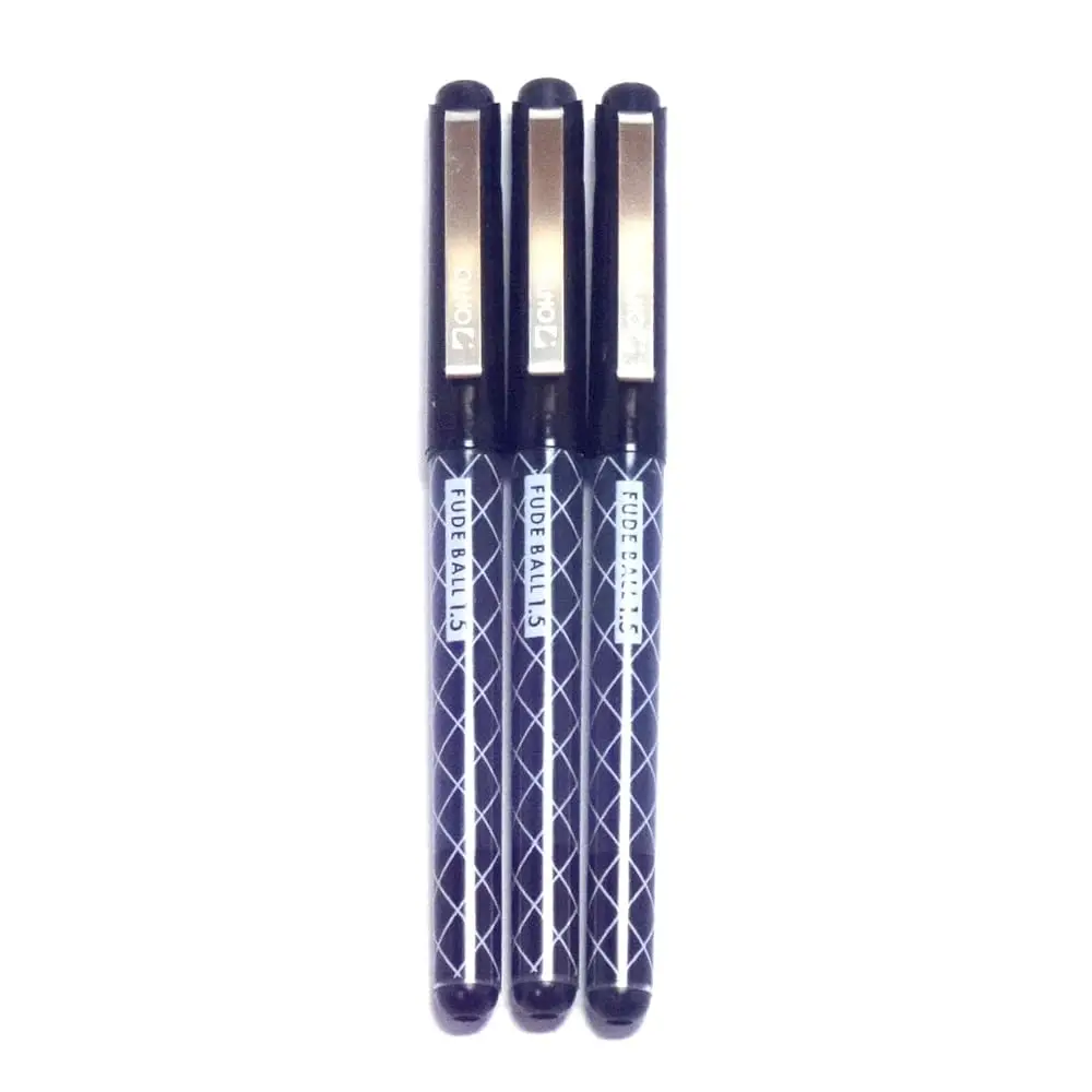 

Fude Ballpoint Pen Extra Bold, 1.5mm, black ink, 3 pens per Pack (Japan import) [Komainu-Dou Original Package]