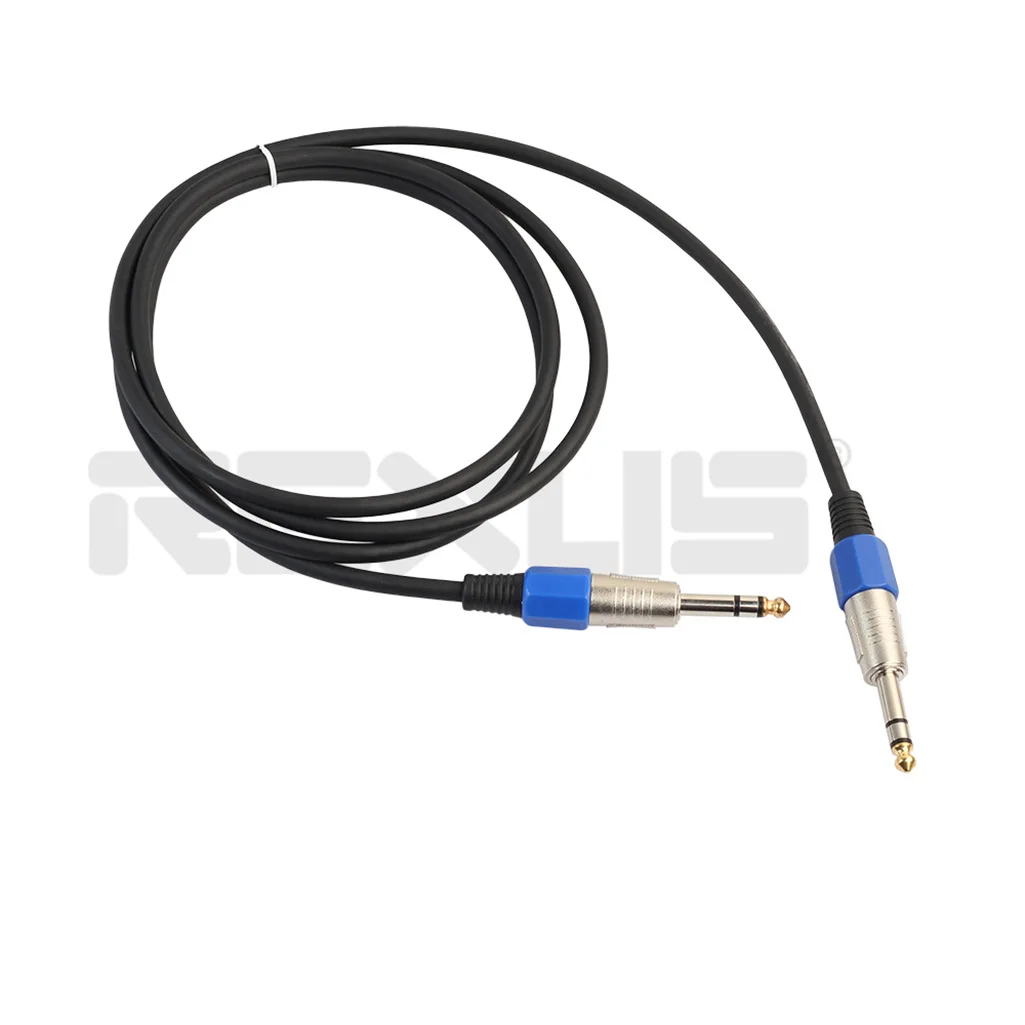 Spot double shielded noise reduction wire, large three core stereo 6.35 male to male audio cable