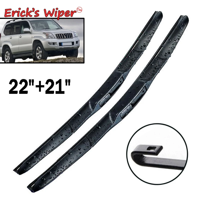 Erick's Wiper LHD Front Wiper Blades For Toyota Prado J 120 J120 2003 - 2008 Windshield Windscreen Window Rain Brushes 22