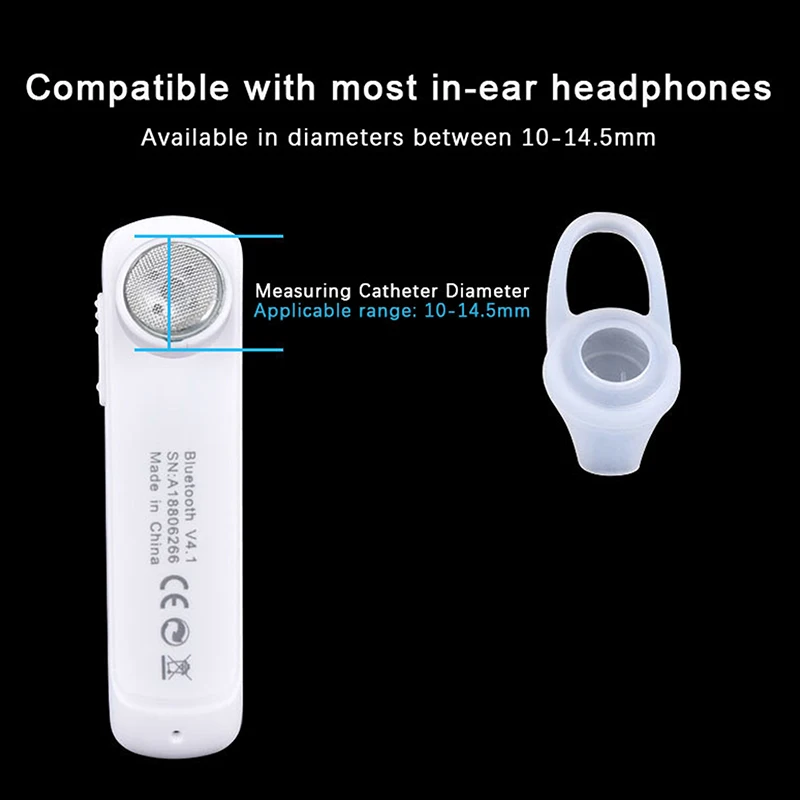 10 pezzi di cuscinetti per auricolari in Silicone per auricolari per cuffie universali senza fili compatibili con Bluetooth sostituzione dei tappi per le orecchie degli auricolari