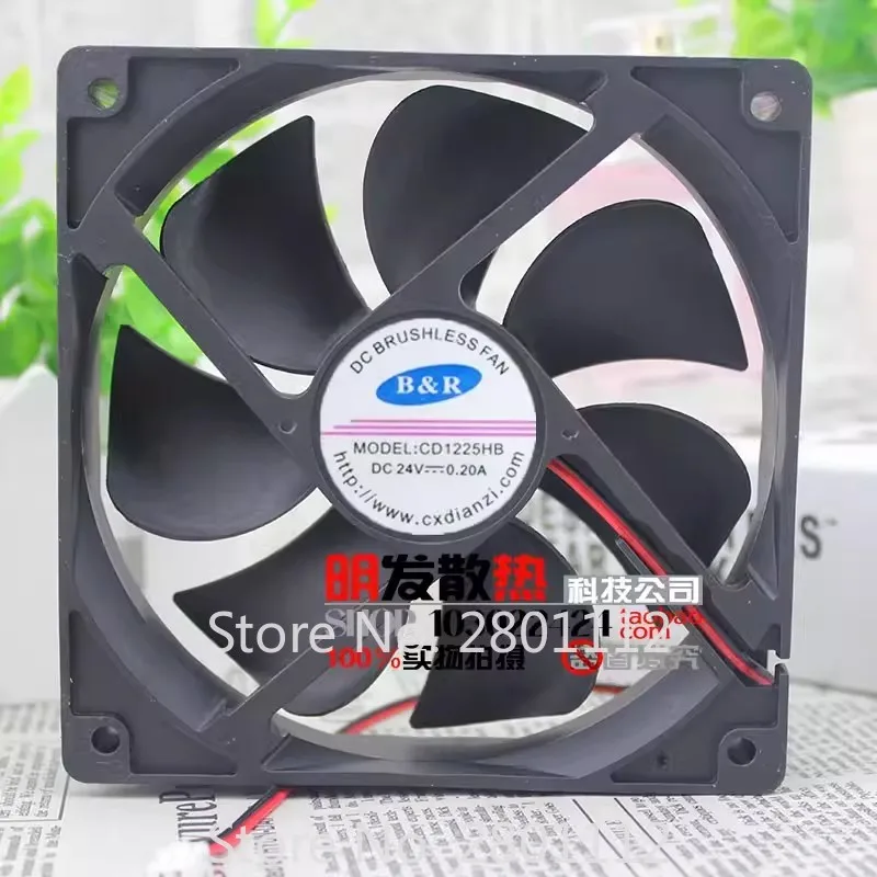 Cooler Fan for B&R CD1225HB 24V 12V 0.20A 12CM 12025 Cooling Fan 120 * 120 * 25mm