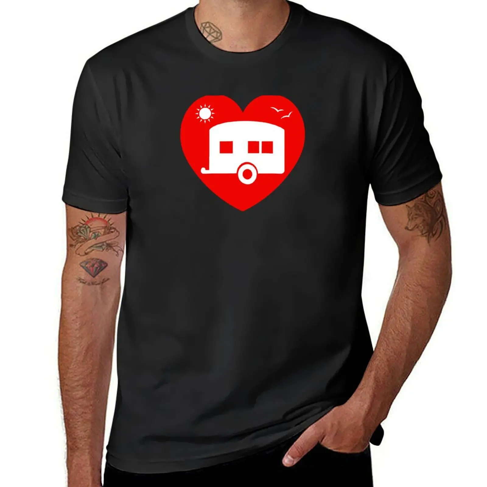 I Love My Camper Caravan Summer Holidays T-Shirt kawaii clothes boys whites designer t shirt men