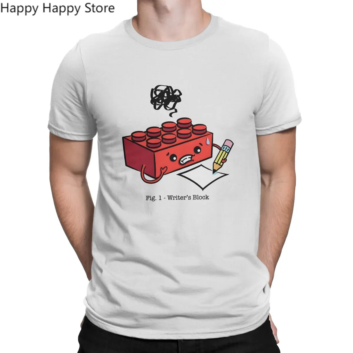 

Writer's Block Special TShirt Building Blocks Leisure Polyester T Shirt Newest Stuff For Adult