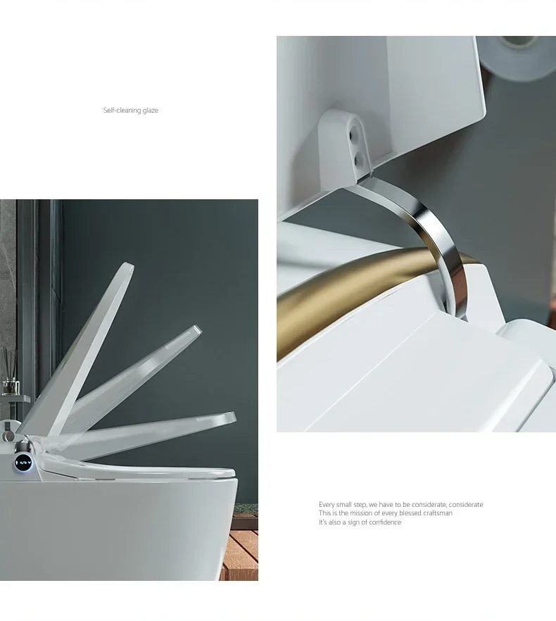 Smart Toilet Household Integrated Waterless Pressure Limit Automatic Cover Small Apartment Siphon Electric Toilet