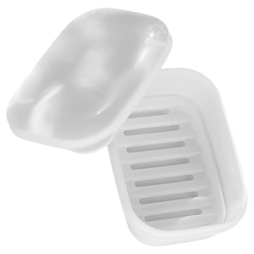 

Sealed Soap Box Minimalist Leakproof Plastic Bathroom Accessories Shower Holder Storage Container Travel Soap Dish