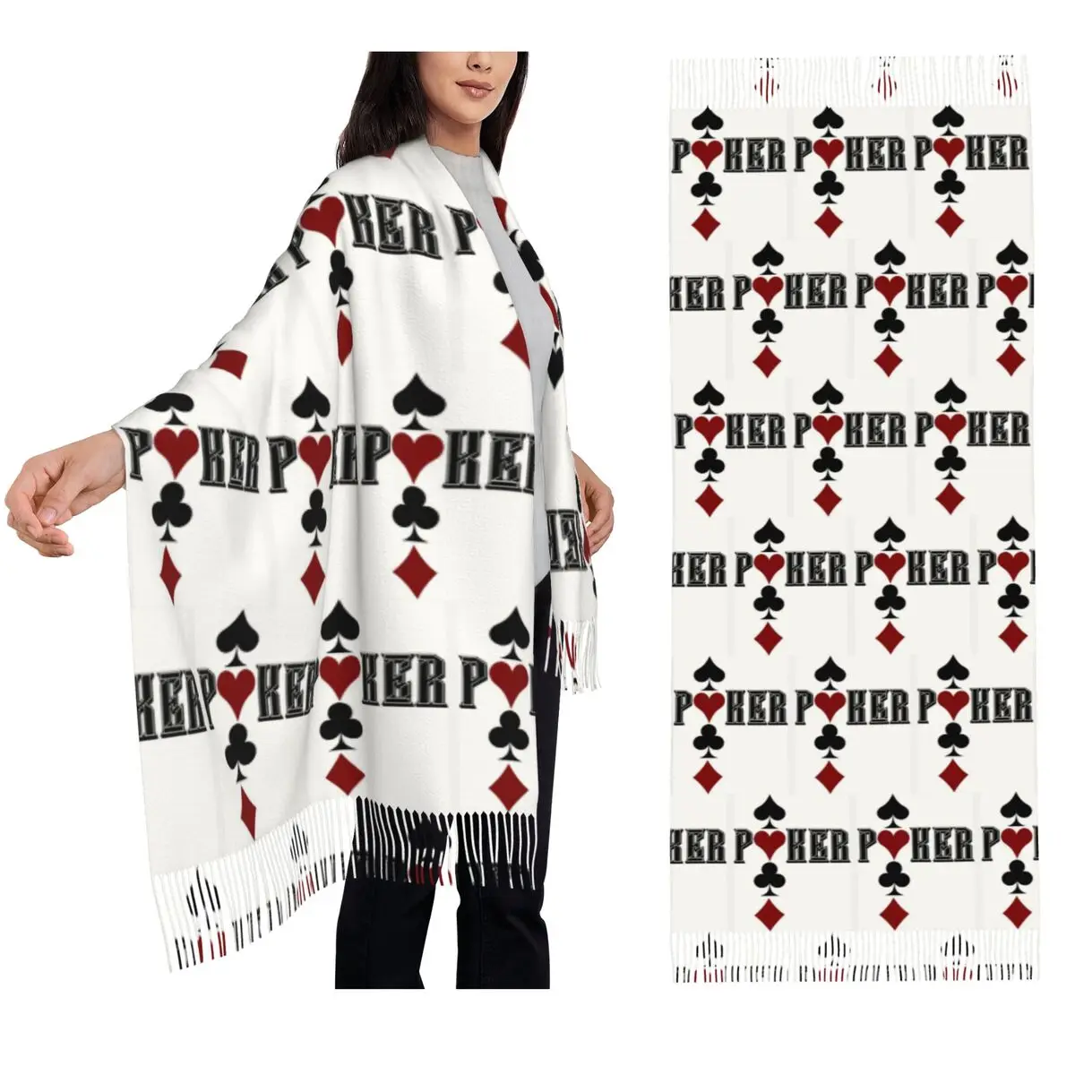 poker-game-cards-scarf-tassel-scarves-for-women-soft-warm-shawls-and-wraps-large-fall-winter-shawl-wrap