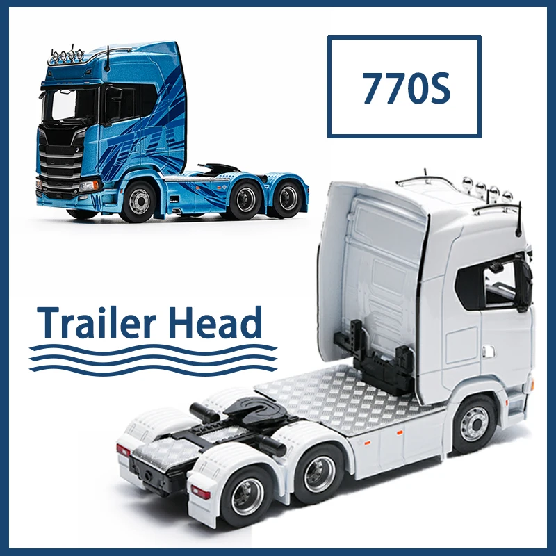 Pre-sale MASSDI 1/64 Scale 770S Trailer Head Alloy Car Model Toys Gifts Collection Adult Souvenir Decoration Static Display