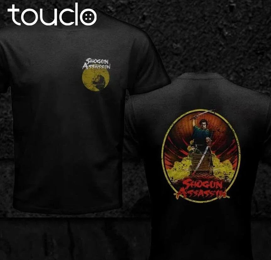 Shogun Assassin Lone Wolf and Cub Movie Japan Style Samurai Cult Double Side 2019 Fashion Cotton Men T Shirt Custom Cool