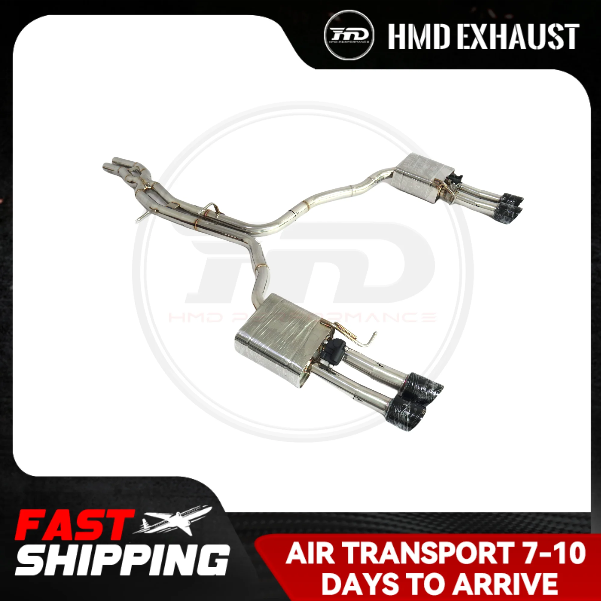 

HMD Exhaust System High Flow Performance Catback For Audi A8 S8 D4 With Remote Control Stainless Steel Exhaust Pipe