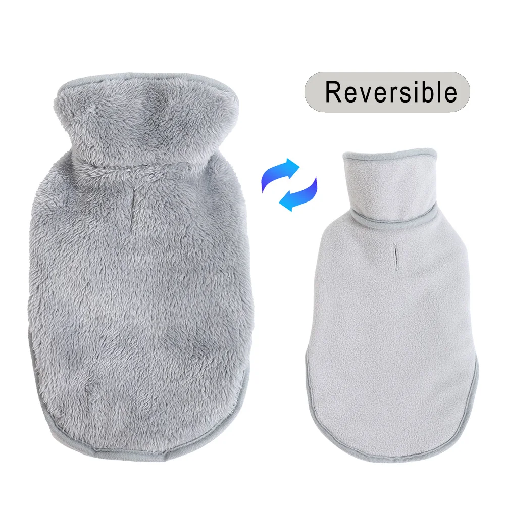 Reversible Pet Dog Coat Winter Warm Dog Clothes For Small Medium Dogs Cats Padded Jacket With Leash Hole Chihuahua Pug Costume