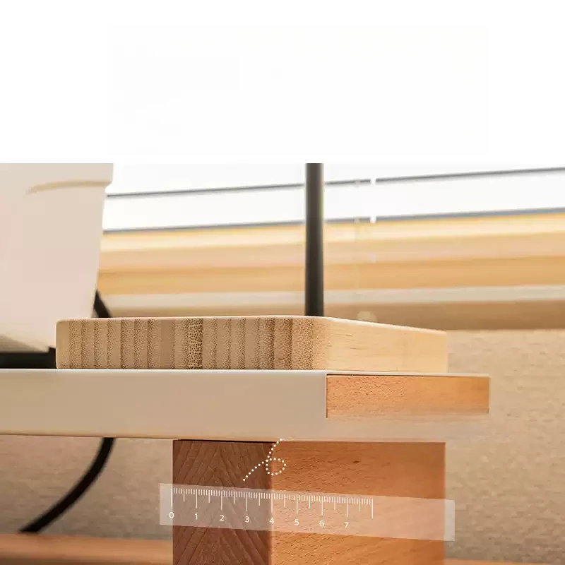 Drewniany stojak do przechowywania ze stali węglowej, stojak na komputer stacjonarny, podstawka pod monitor z wytrzymałymi nogami, idealny na biurko w domu lub biurze