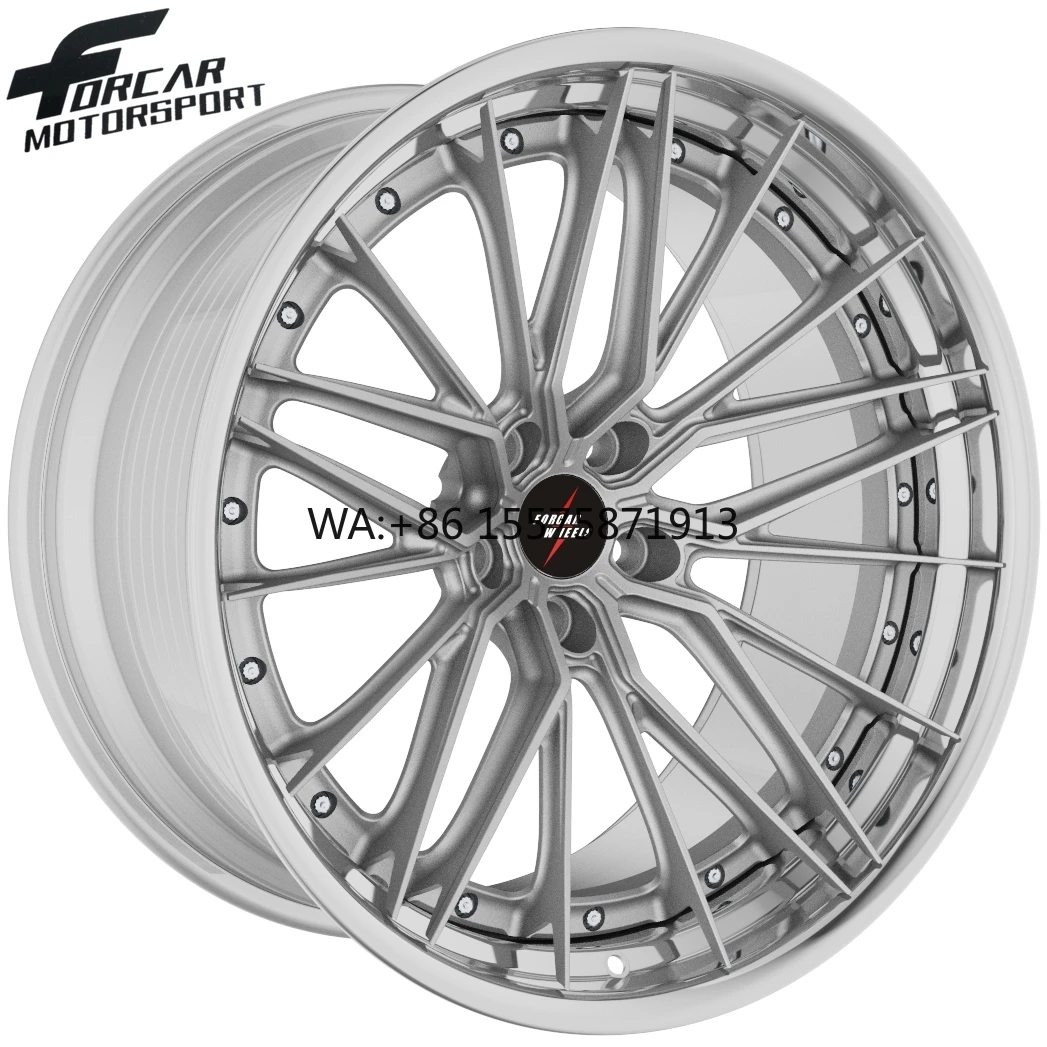 

18~24 Inch Customized PCD 5x120 5x114.3 5x112 Two- Piece Forged Aluminium Alloy Car Wheels