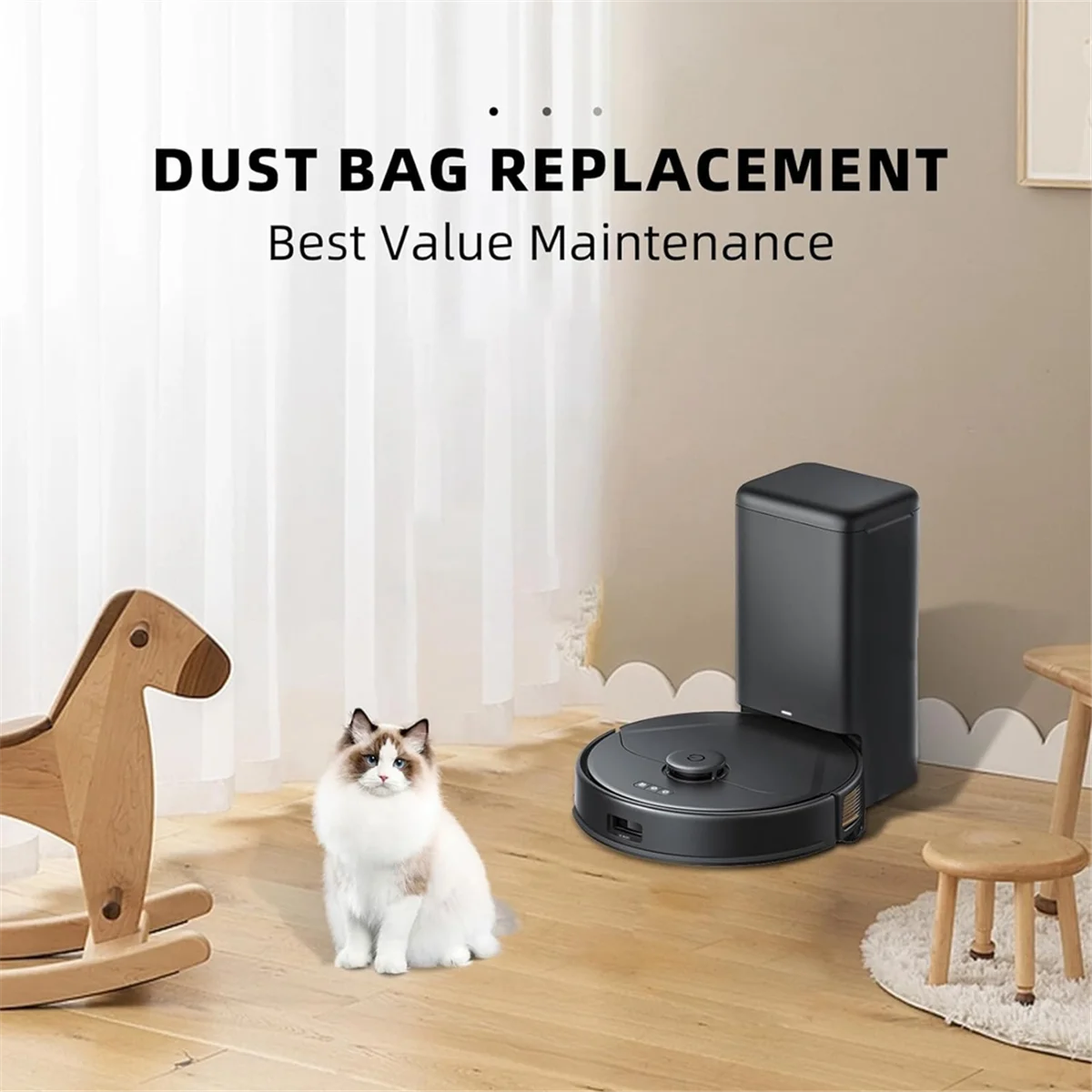 Sacs à Poussière de Grande Capacité pour Aspirateur Robot Omni X8 Pro / X10 Pro, Station Auto-Africaine, Paquet de 16