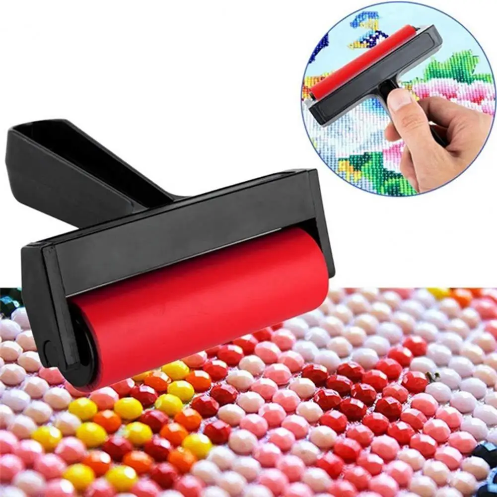 Praktische Borduren Roller Eenvoudige Bediening Lichtgewicht Rubber Roller Diy Diamant Schilderij Pers Strass Tool