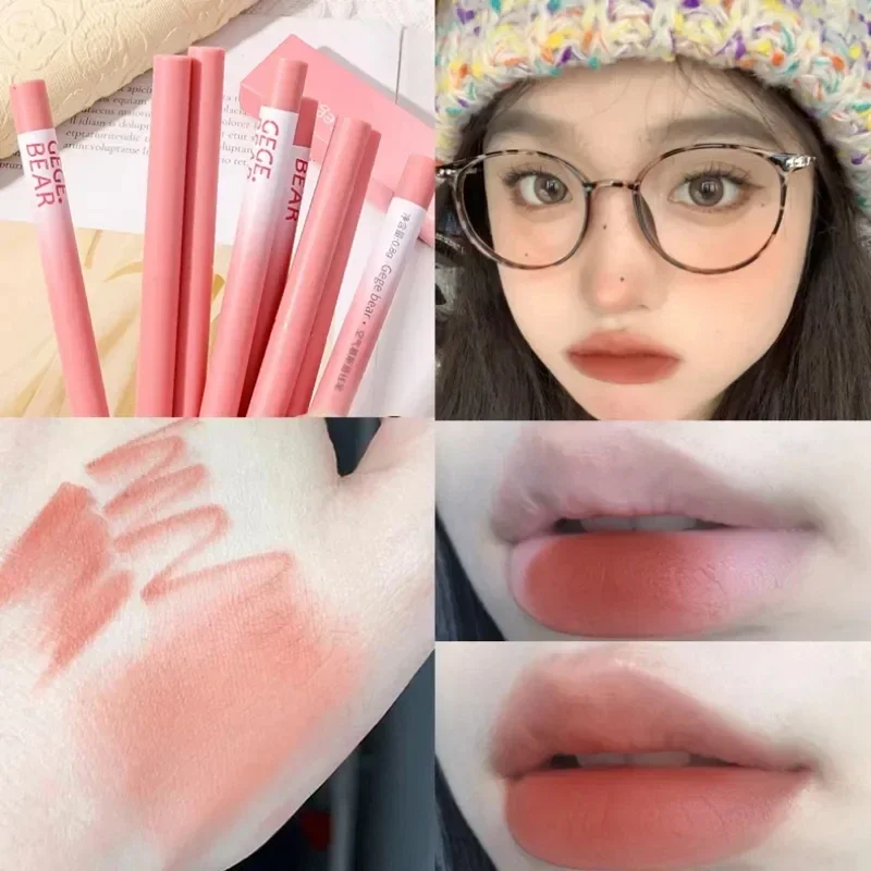 Waterproof Matte Lipliner Pencil Sexy Nude Brown Red Contour Tint Lipstick Lasting Non-stick Cup Lip Liner Lips Makeup Cosmetic