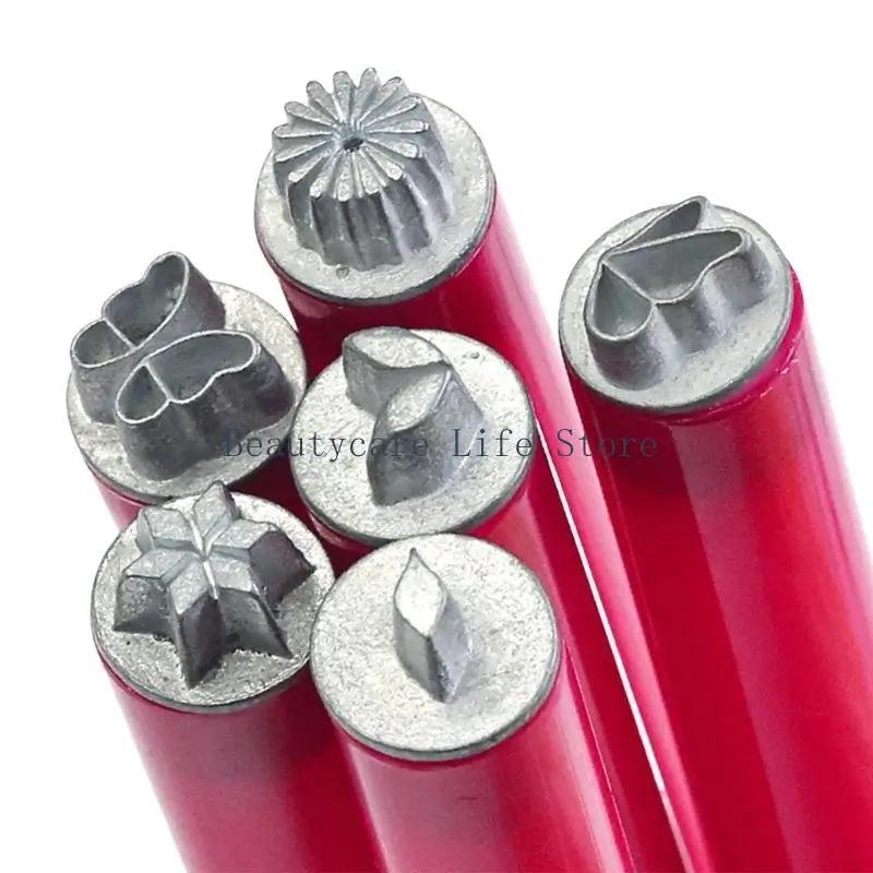 652C Art Stamp Pen Set Art Pen Multiple Patterns Art Flower Stamp Pen