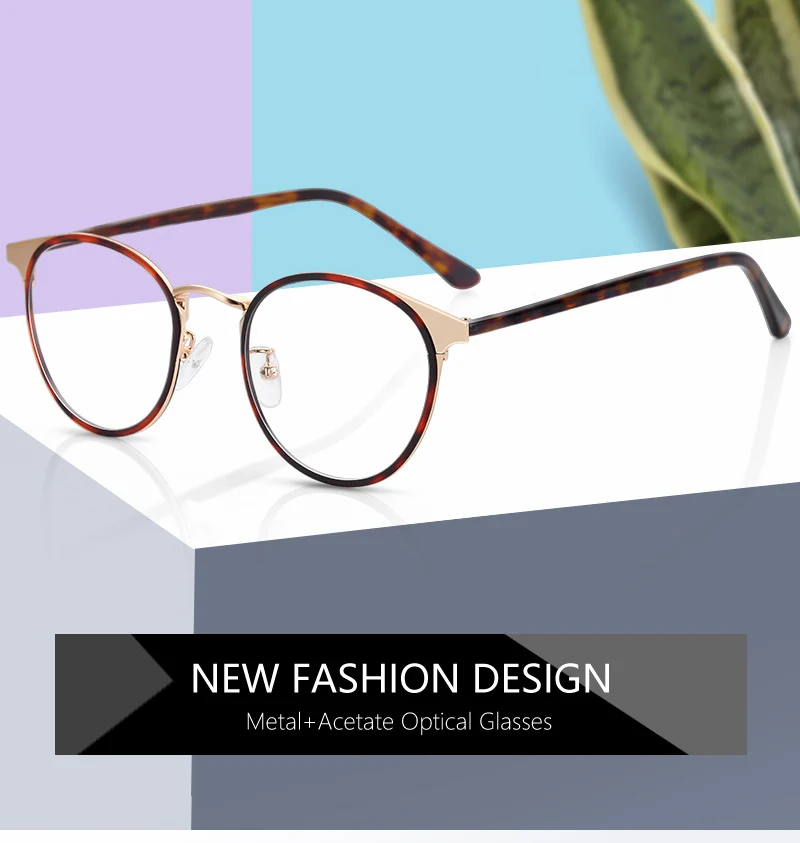 BLUEMOKY メタル円形カスタマイズされた度付きメガネ、男性用光学多焦点近視、抗ブルーライトフォトクロミックレンズ