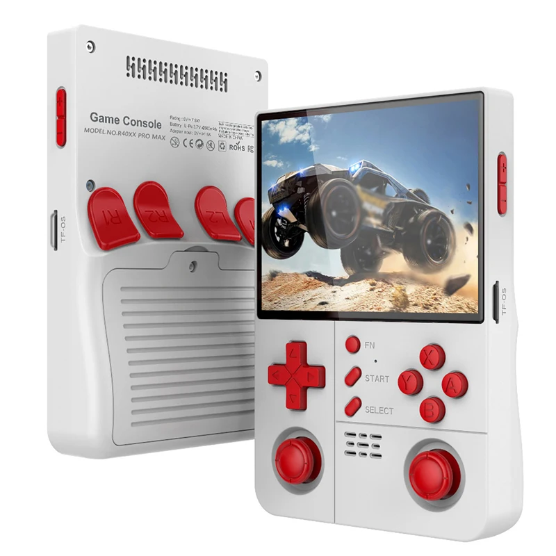 

Портативная игровая консоль R40XX Pro Max Retro с HD IPS-экраном 4,2 дюйма, встроенным Wi-Fi, аккумулятором 4500 мАч и 128 ГБ памяти для игр