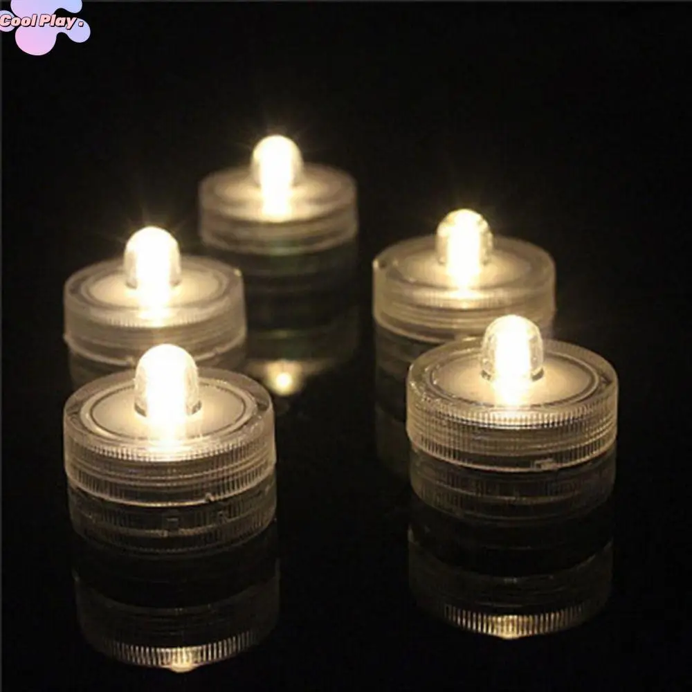 

Mini Fish Tank Candle Lamp Decorative Multicolor Underwater LED Candle Lamp Plastic Waterproof Submersible Mini LED Lights Party
