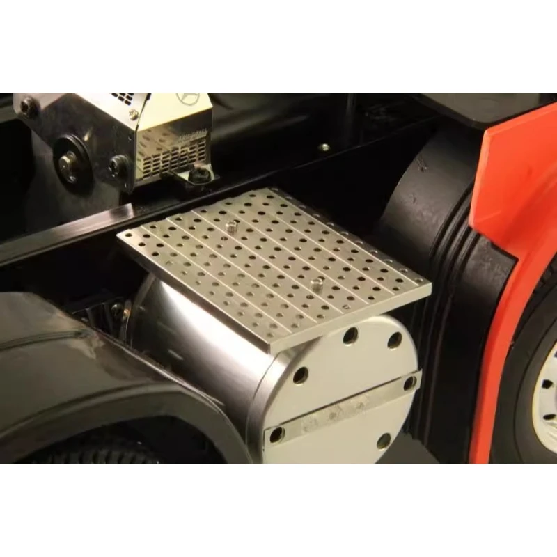 Tanque de escape de Metal decorativo para camión Tamiya RC, remolque volquete Scania R620 R470 1/14