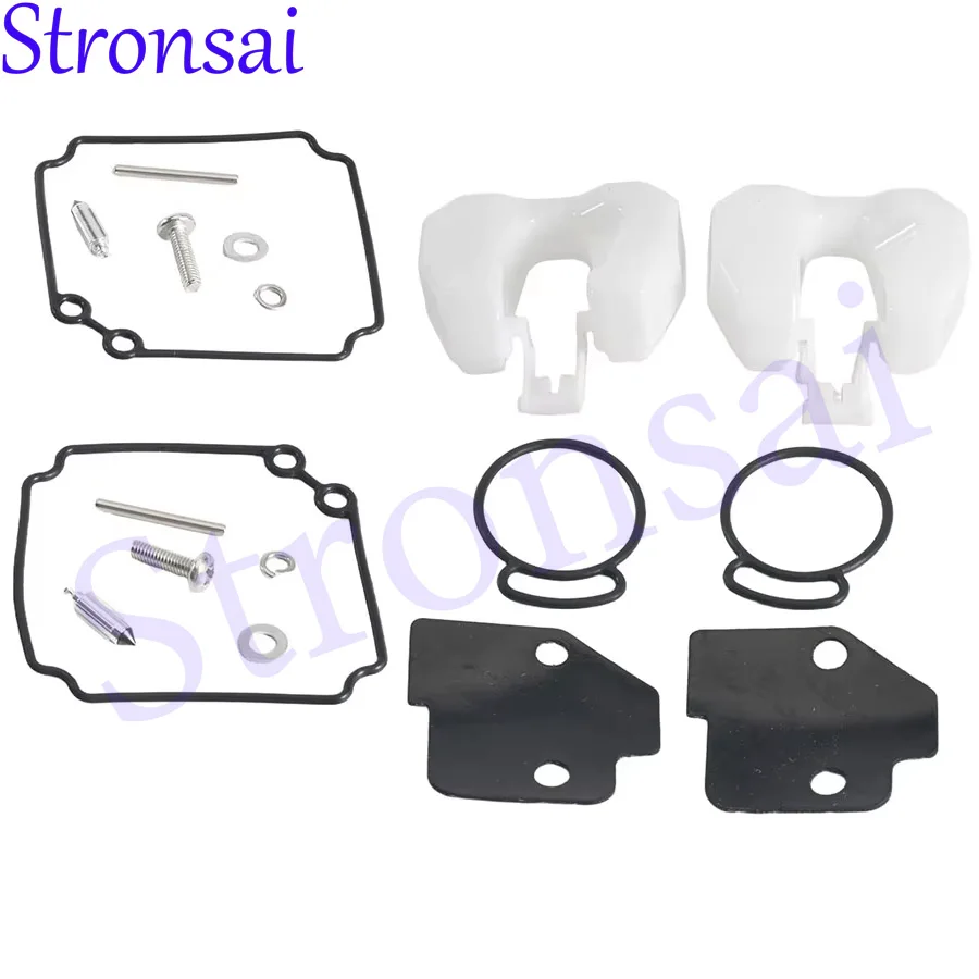 2Sets 6L2-W0093 Carburetor Rebuild Kit for Yamaha 2T Outboard 20 25 HP Boat Motor Engine Parts 18-7739 6L2-W0093-00