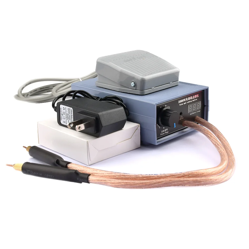 8000W Mini Rechargeable Spot Welder for Lithium Batteries Intelligent double pulse for welding 18650 batteries Easy to Carry