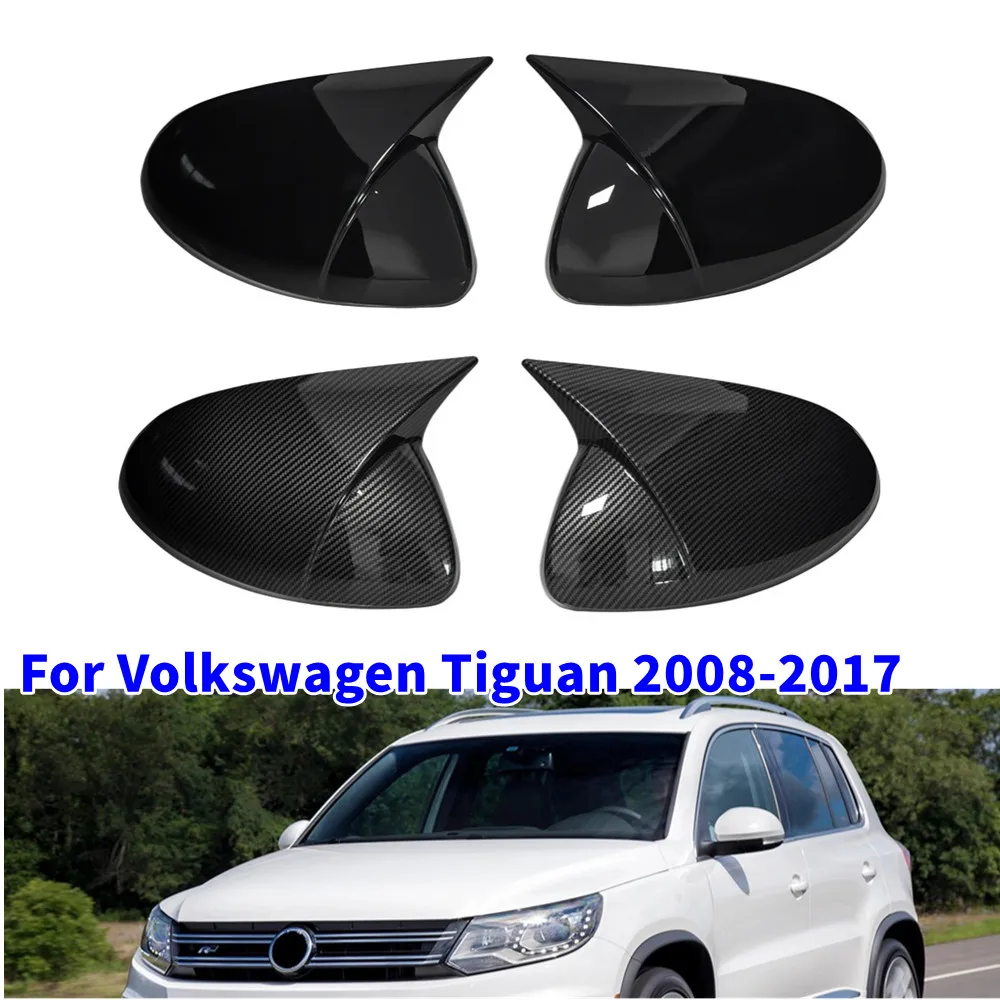 Para vw tiguan 2009-2017 sharan 2012-2019 skoda yeti 2014-2017 abs espelho lateral do carro capa asa tampa porta guarnição peças adesivas