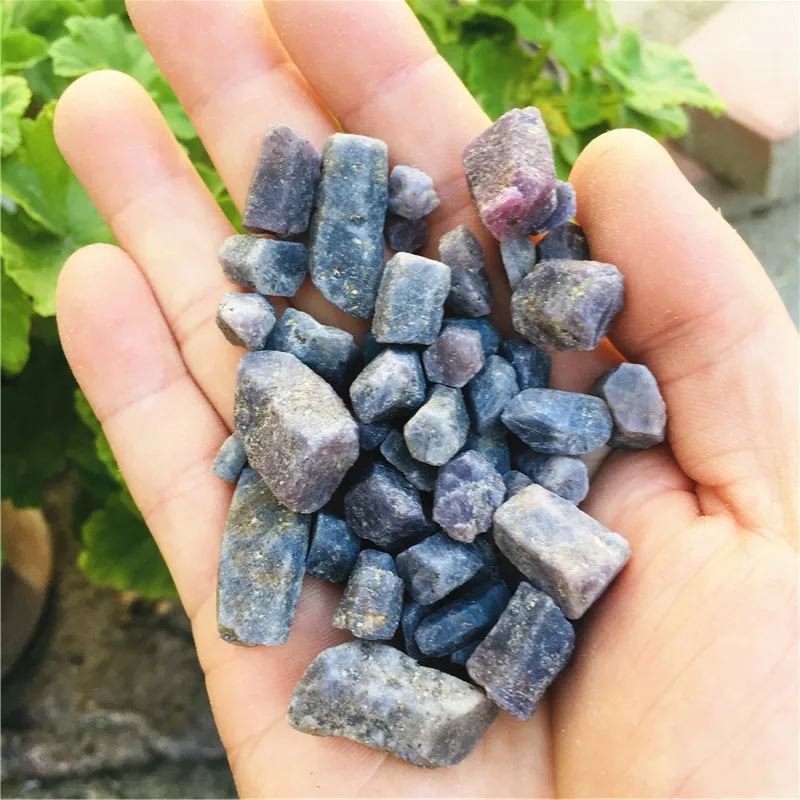 1000g  Rare natural stones and minerals blue corundum rough Sapphire raw gemstone specimen