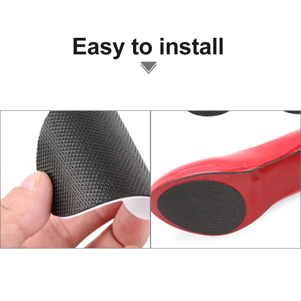 

40 PCS High Heel Anti-slip Stickers for Soles Shoe Pads Self Adhesive Grip Rubber Half