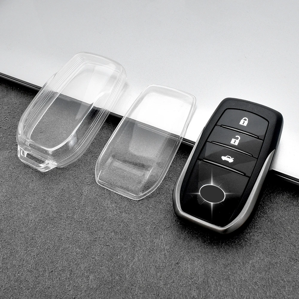 TPU Car Key Case Cover for Toyota  Land Cruiser Prado150 RAV4 Corolla SE 2023 Camry 50 55 TLC200 Yaris Venza SIENNA