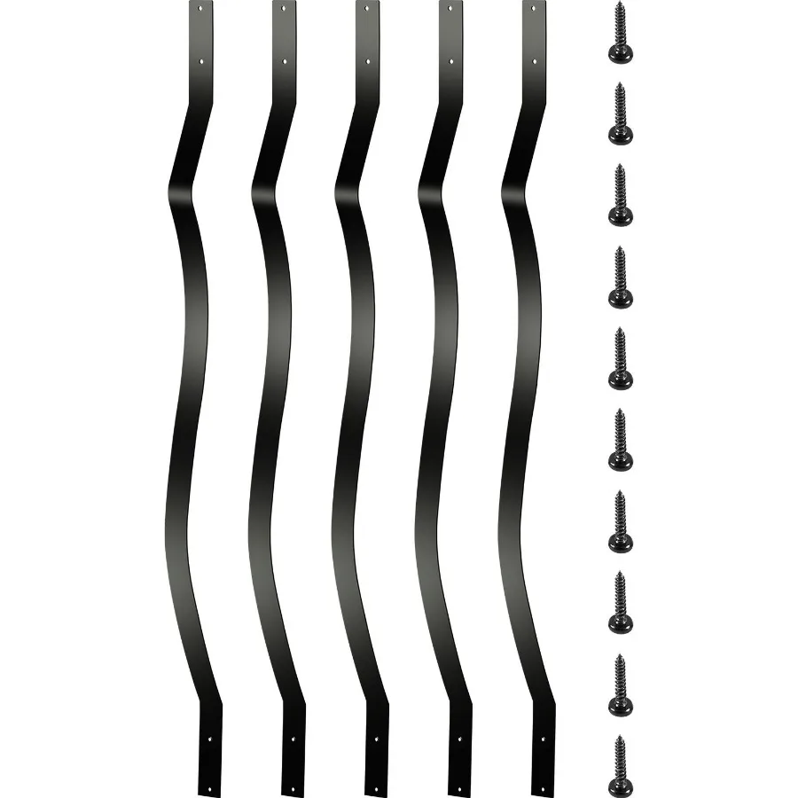 

Deck Balusters 26 Pack Metal Deck Spindles 32.25x1 Staircase Baluster with Screws Aluminum Alloy Deck Railing for Wood and Com