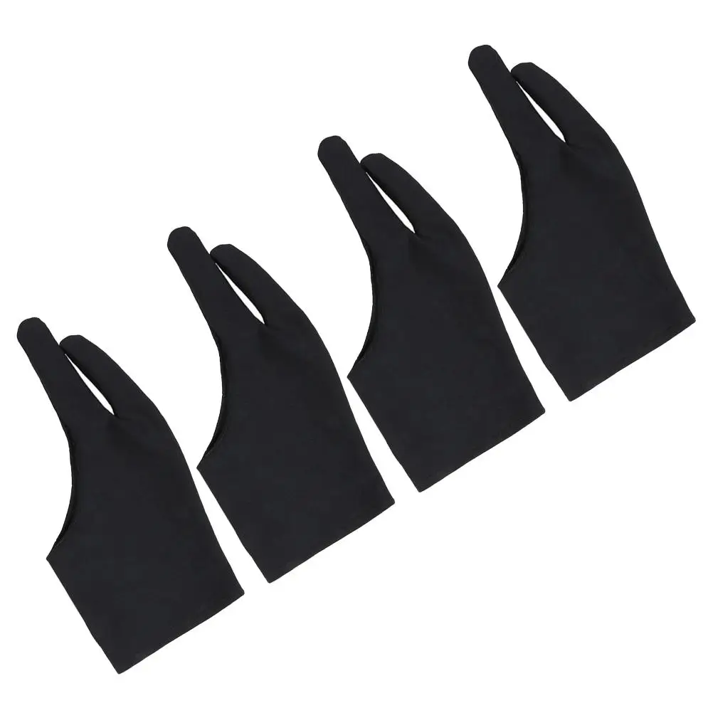 4 Pcs Anti-mistouch Gloves Graphics Painting Drawing Anti- Finger Artist for Tablet Number Sweat