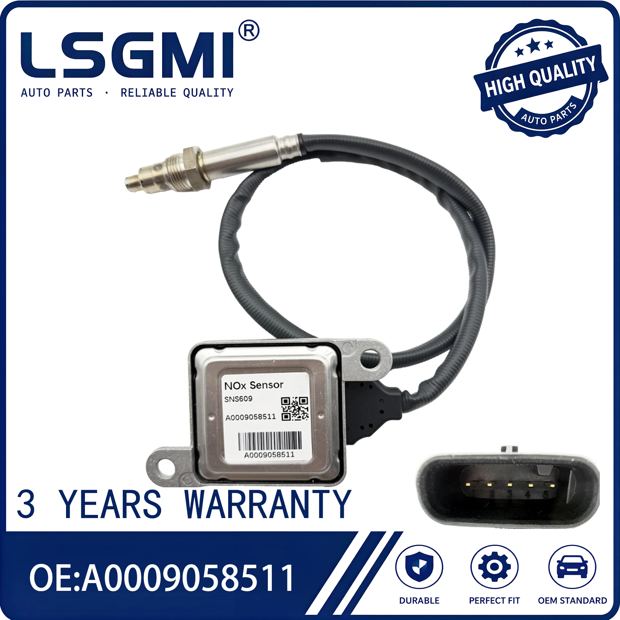 NOx sensor for Mercedes-Benz C220d/C250d/C300d 2.1T 2014–2018 OE A0009058511