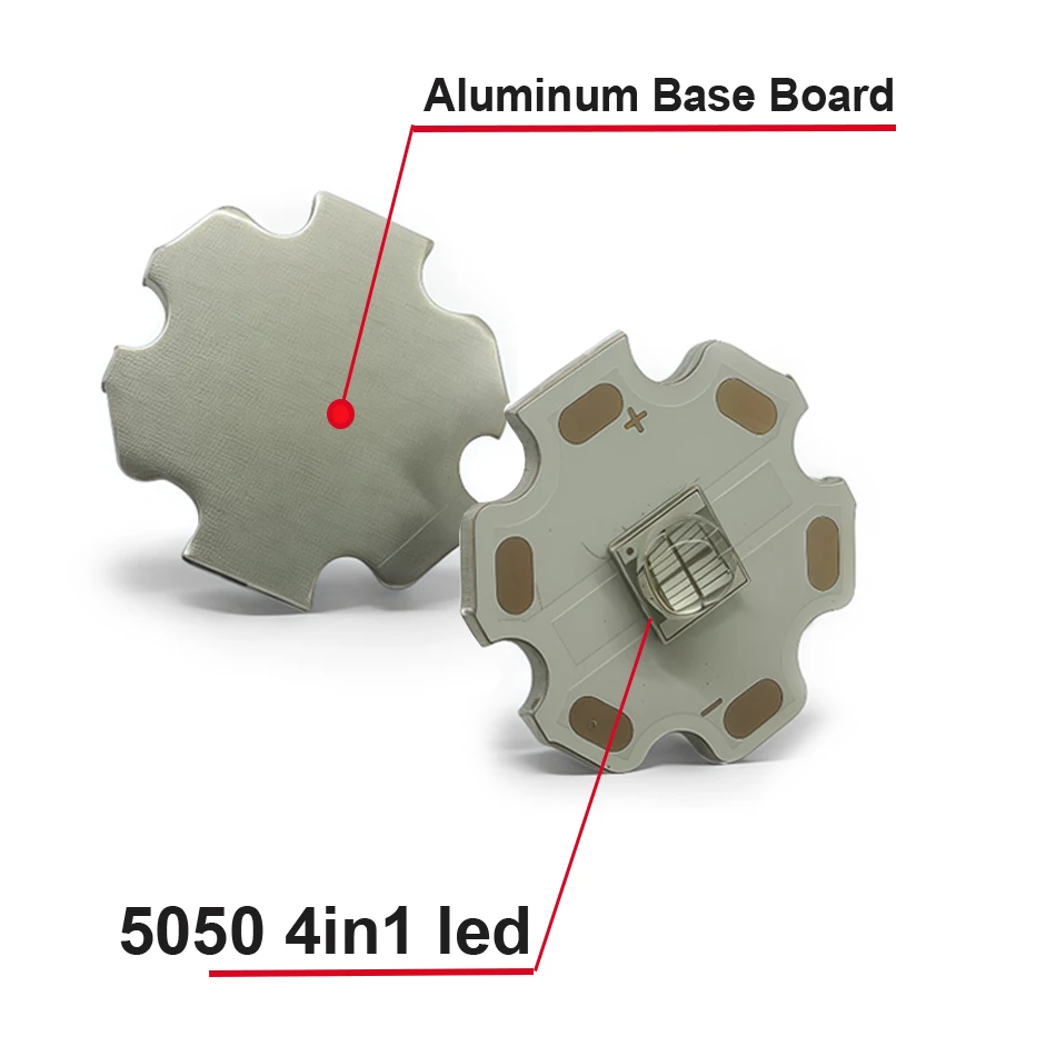 10W UV Ultraviolet 365nm Purple Light 4 In 1 SMD 5050 Ceramic LED Bead 395nm  4chip Welding 20MM Aluminum Substrate