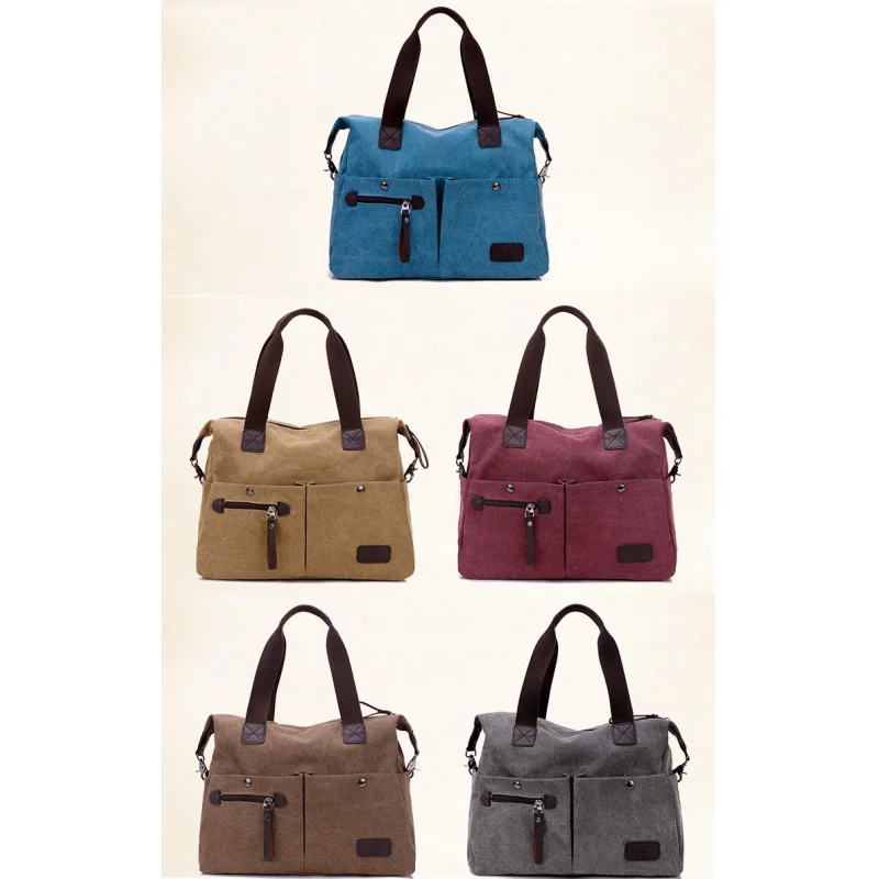 New Men Women Messenger Bag Vintage Canvas Handbags Travel Crossbody Shoulder Basg Big Casual Tote