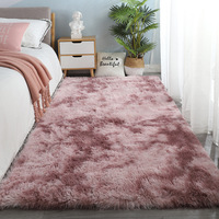 Soft Area Rugs For Bedroom Fluffy, Non-slip Tie-Dyed Fuzzy Shag Plush Soft Shaggy Bedside Rug, Tie-Dyed Living Room Carpet