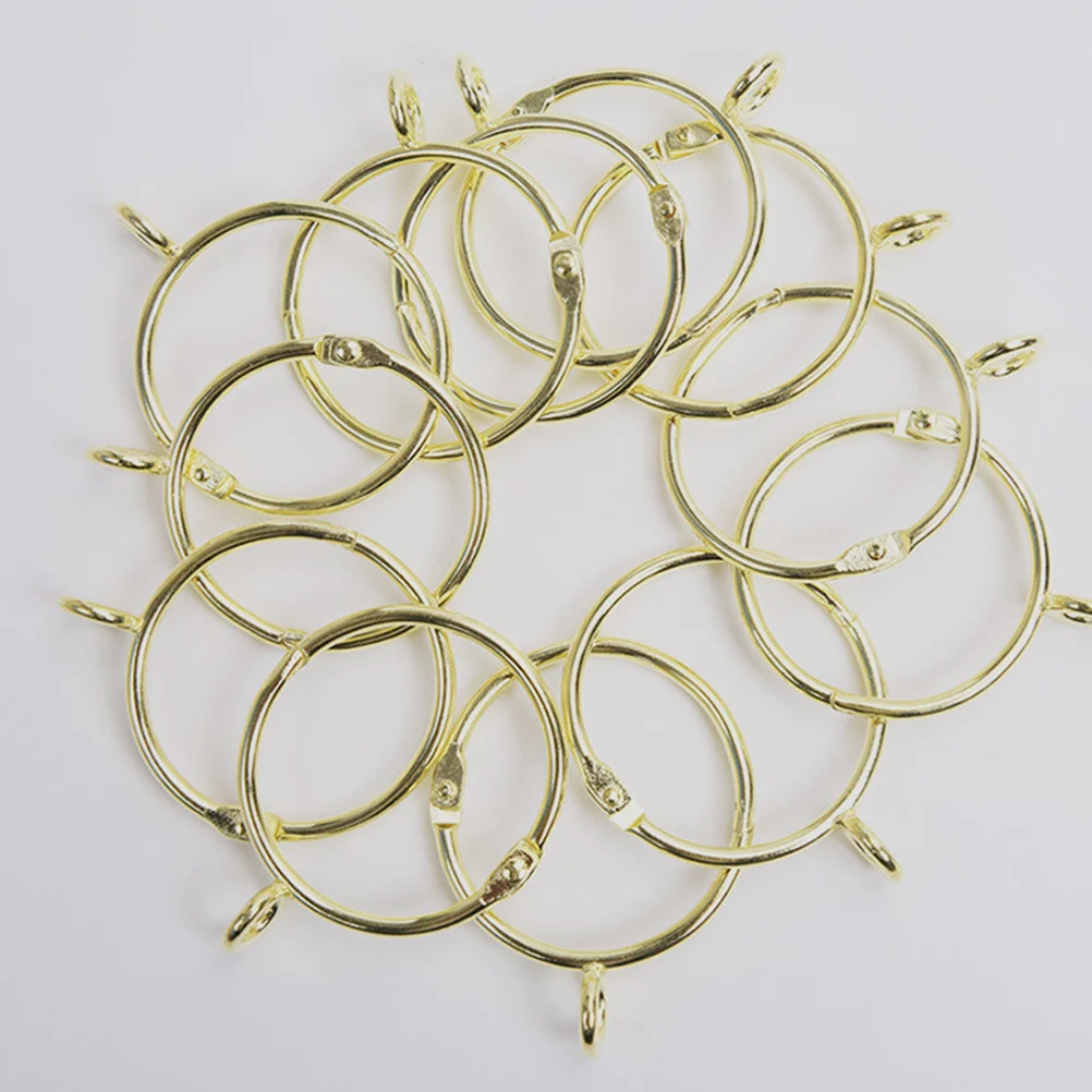 

30pcs Curtain Iron Metal Hanging Rings For Bathroom Shower Curtains Accessories Eyelet Tension Rod Rings Curtain Circle