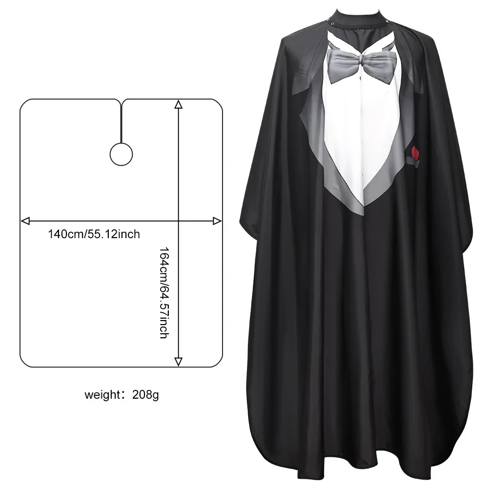 スーツ理髪店ケープのパターンプロフェッショナルスタイリングツールサロンヘアカットシャツ帯電防止シリコーンネックライン