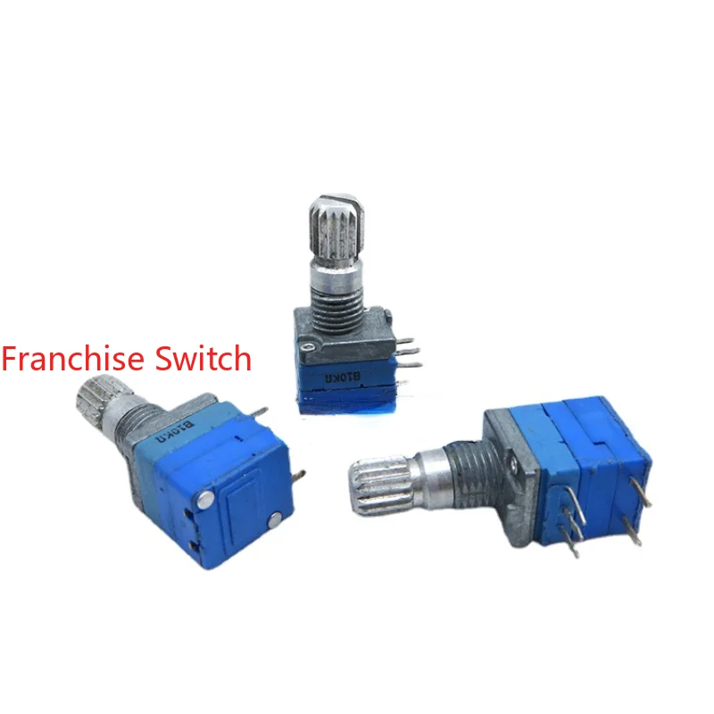 10PCS High-quality Precision Potentiometer R09 Type Single B10K With Switch 15 Flower Shaft New Model